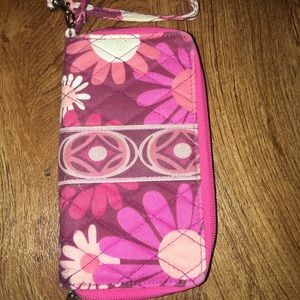 Pink wristlet